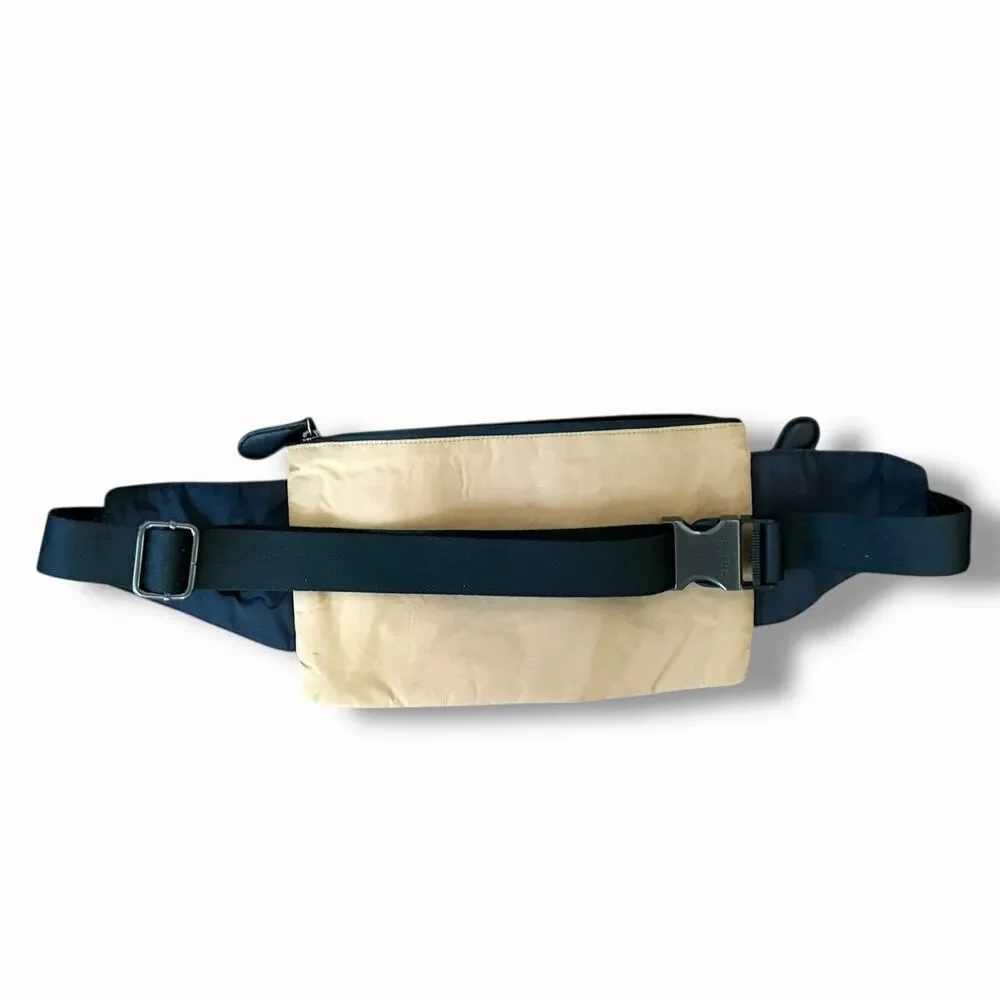 TED BAKER Feddy Color-block Woven Bumbag in Tan Fannypack Travel Outdoor